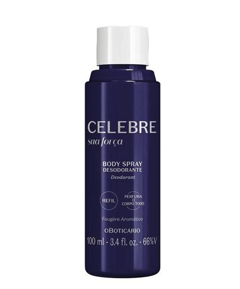 Refil Body Spray Desodorante Celebre Sua For A Ml Botic Rio Body