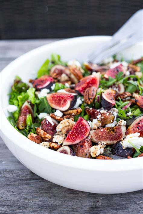 Fig salad with arugula pecans – Artofit