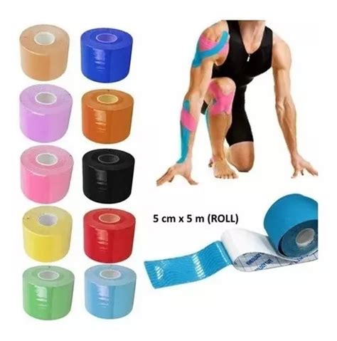 Fita Bandagem Elástica Adesiva Kinesio Tape Dor Muscular MercadoLivre