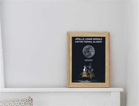 Apollo Lunar Module Unflown Spare Kapton Foil Presentation Etsy