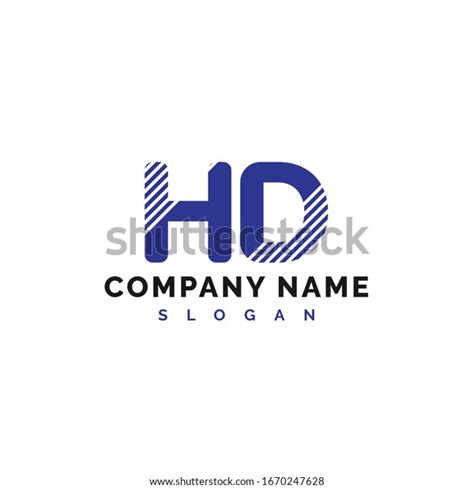 Hd Letter Logo Design Hd Letter Stock Vector (Royalty Free) 1670247628 ...