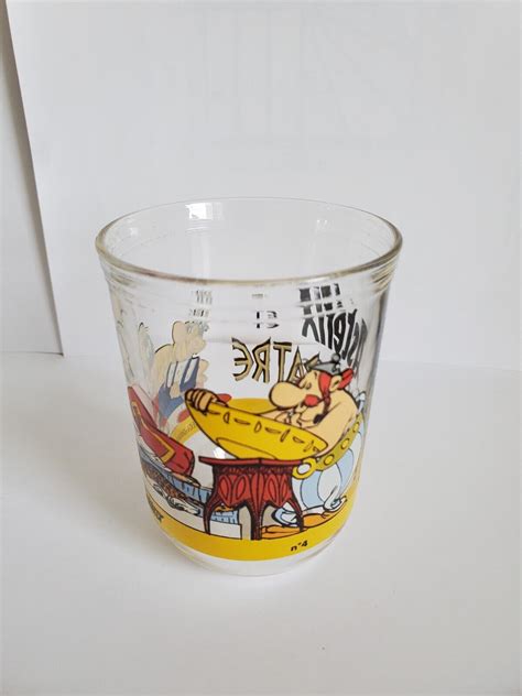 Verre à Moutarde Maille Astérix et Cléopatre Obélix Hauteur 9cm