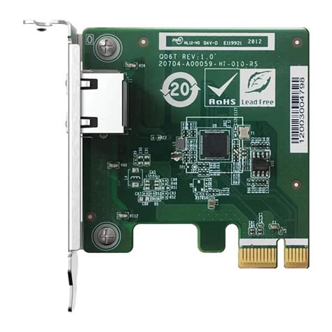 Qnap Qxg G T I Singleport Gbe Network Expansion Card