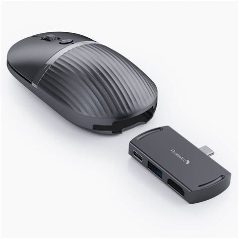 ProtoArc® Wireless Rechargeable 2 in 1 Hub Mouse