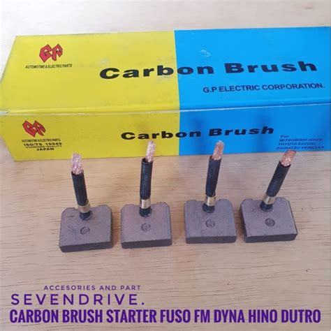 Jual Arang Karbon Carbon Brush Starter Fuso Fm Ryno Ganzo Dyna Dutro