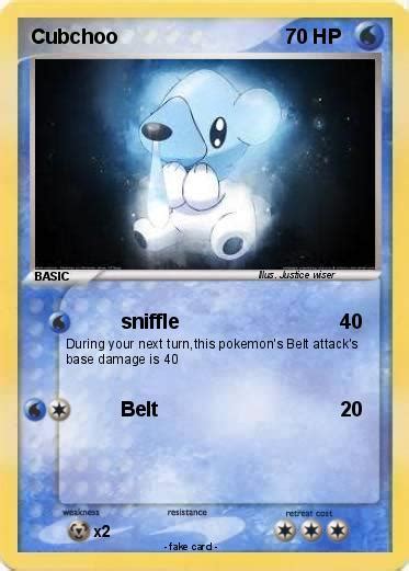 Pokémon Cubchoo 32 32 - sniffle - My Pokemon Card