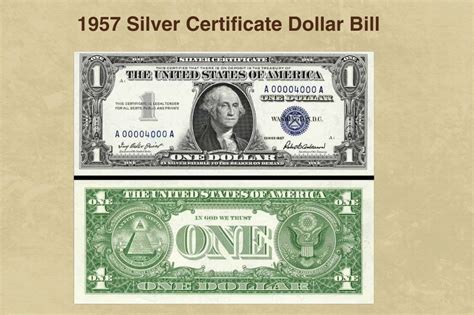 1957 Silver Certificate $1 Bill Value: How Much is it Worth Today? - CoinValueChecker.com