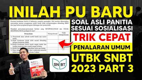 SOAL PENALARAN UMUM TPS UTBK SNBT 2023 TERBARU YouTube