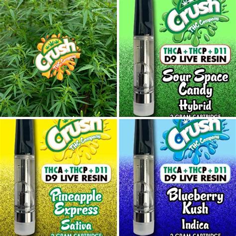 Crush Thca D Live Resin Cartridges Ultimate Vaping Pleasure