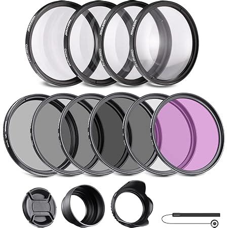 Neewer Kit De Filtros De Lente De Mm Uv Cpl Fld Nd Nd Nd