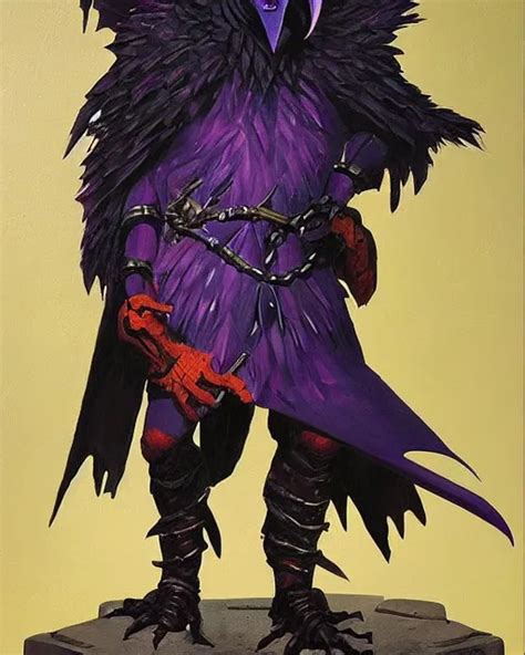 Dnd Kenku Person Epic Dungeons And Dragons Armored Stable Diffusion