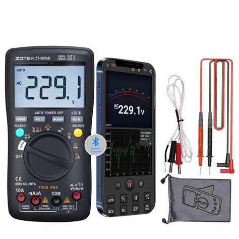 ZOTEK ZT 300AB Bluetooth Digital Multimeter True RMS Tester Automatic