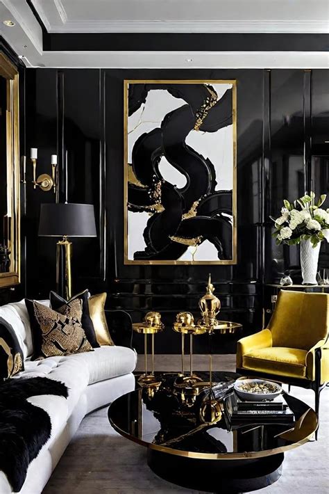 Pin Von Katherine Smith Auf Black And Gold Living Rooms Ideas Wohnen