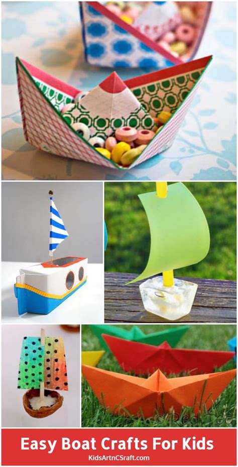 15+ Lovely and Easy Boat Crafts for Kids | Boat crafts, Crafts, Rainy ...