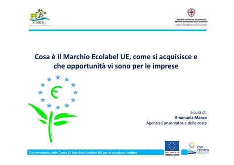 PDF Cosa è il Marchio Ecolabel UE come si acquisisce e che Il