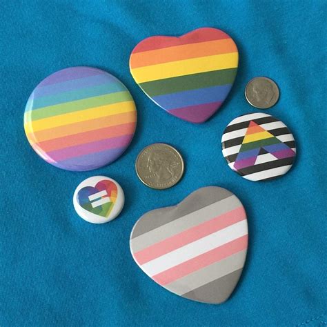 Inclusive Progress Pride Rainbow Lgbtq Pride Flag Pin Badge Etsy Uk