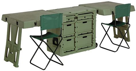 PELICAN, Olive Drab Green, 34 in Overall Lg, Double Field Desk - 12A008|472-FLD-DESK-DD - Grainger