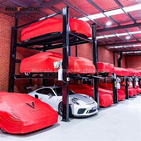 triple stacker  post garage parking lifts  car storage garage