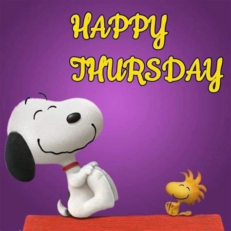 Happy Snoopy Woodstock Happy Thursday Pictures Photos And Images