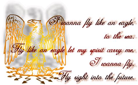 Song Lyric Quotes In Text Image: Fly Like An Eagle - Seal Song Quote Image