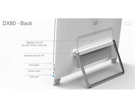 Cisco Dx80 Cp Dx80 K9 23 Inch 1080p Touchscreen Desktop Collaboration