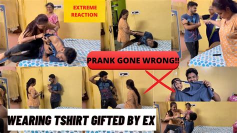 Wearing Tshirt Ted By My Ex Prank On Wife 😂 Extreme Reaction