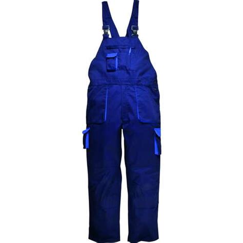 Portwest Texo Contrast Bib Brace Lined Navy The Ppe Online Shop