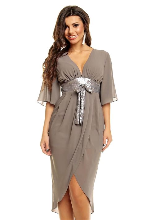 Robe De Soir E Chic Robe De Cocktail Tendance Grise Robe Chic Tm