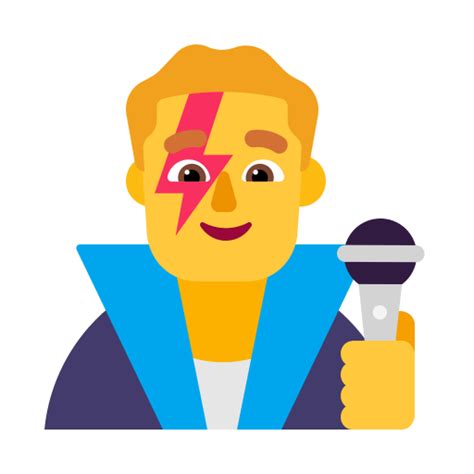 Man Singer Flat Default Icon Fluentui Emoji Flat Iconpack Microsoft