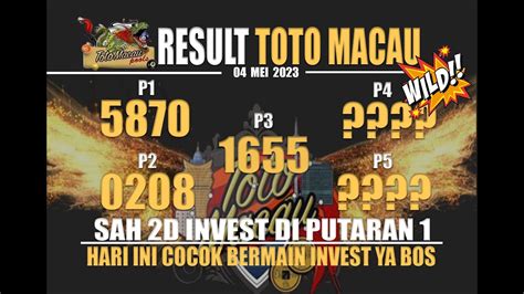 Prediksi Jitu Toto Macau Hari Ini Mei Bocoran Toto Macau