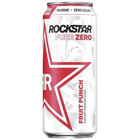 Rockstar Pure Zero Fruit Punch Flavor Sugar Free Energy Drink