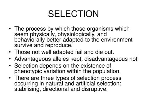 Ppt Population Genetics Selection And Speciation Powerpoint