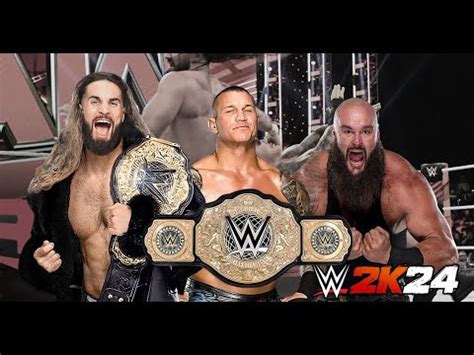 Full Match Randy Orton Braun Strowman Andseth Freakin Rollins World