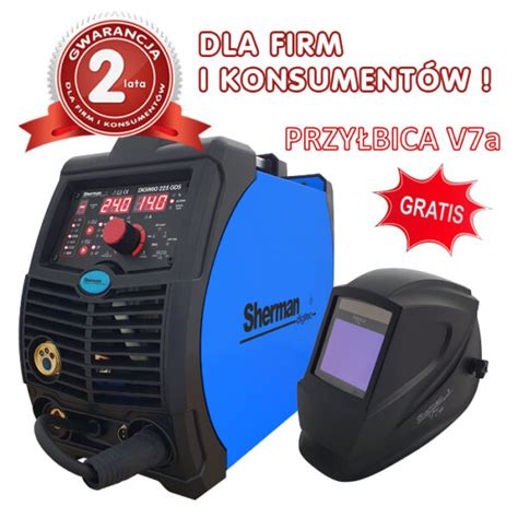 Spawarka inwertorowa synergiczna DIGIMIG 225GDS przyłbica V7a gratis