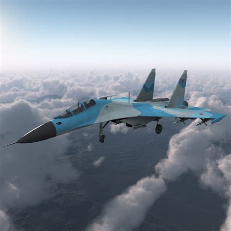 俄罗斯战机sukhoi Su 30 3d模型 239 3ds Max Obj C4d Ma Free3d