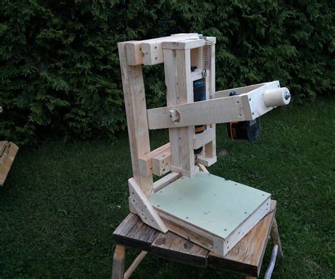 The Wooden Cordless Drill Press 10 Steps With Pictures Instructables