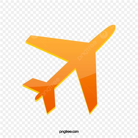 Orange Airplane Png Vector Psd And Clipart With Transparent