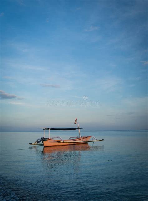 Fishing Boats are Floating on the Shores of Lovina Beach at Sunrise ...