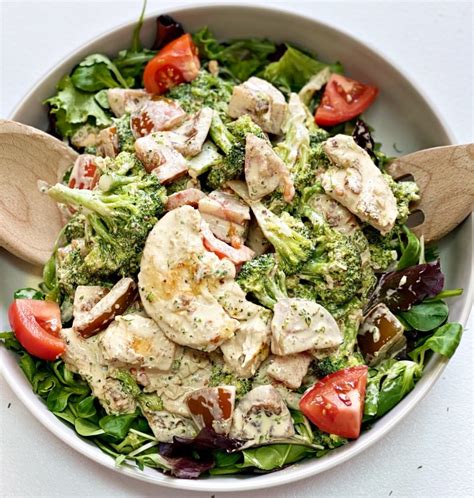 Creamy Chicken Broccoli Salad Recipe Delice Recipes