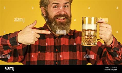 Strong Drink In Supermarket Beer With Foam Brutal Hipster Drink Beer