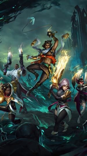 Lol League Of Legends Video Game Akshan Riven Senna Vayne Lucian