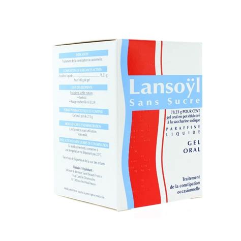 Lansoyl Sans Sucre G Pour Cent Gel Oral En Pot Dulcor La