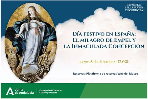 El Museo De Bellas Artes De C Rdoba Celebrar El D A De La Inmaculada