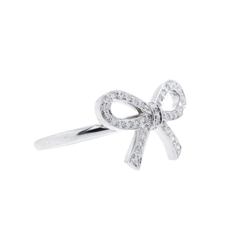 Tiffany & Co. Platinum & Diamond Bow Ring– Oliver Jewellery