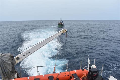 In A Swift Sea Air Coordinated Operation Indian Coast Guard Ship