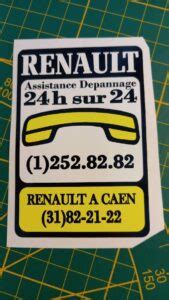 Sticker Renault Assistance Rétro Passion Story