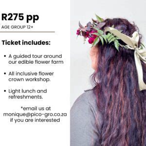 Flower Crown Workshop Picogro