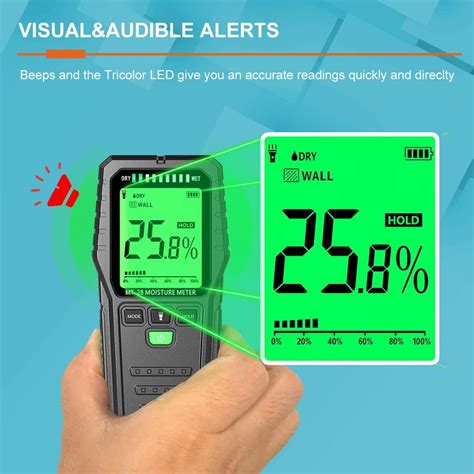 Pinless Induction Moisture Meter For Wood Concrete Building Ravi