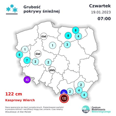 Imgw Pib Meteo Polska On Twitter Od Wczoraj Niegu Przyby O W Pasie