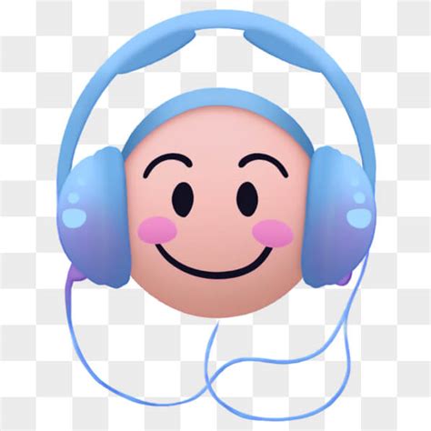 Baixe Emoticon Fones De Ouvido E Rosto Sorridente PNGs Creative